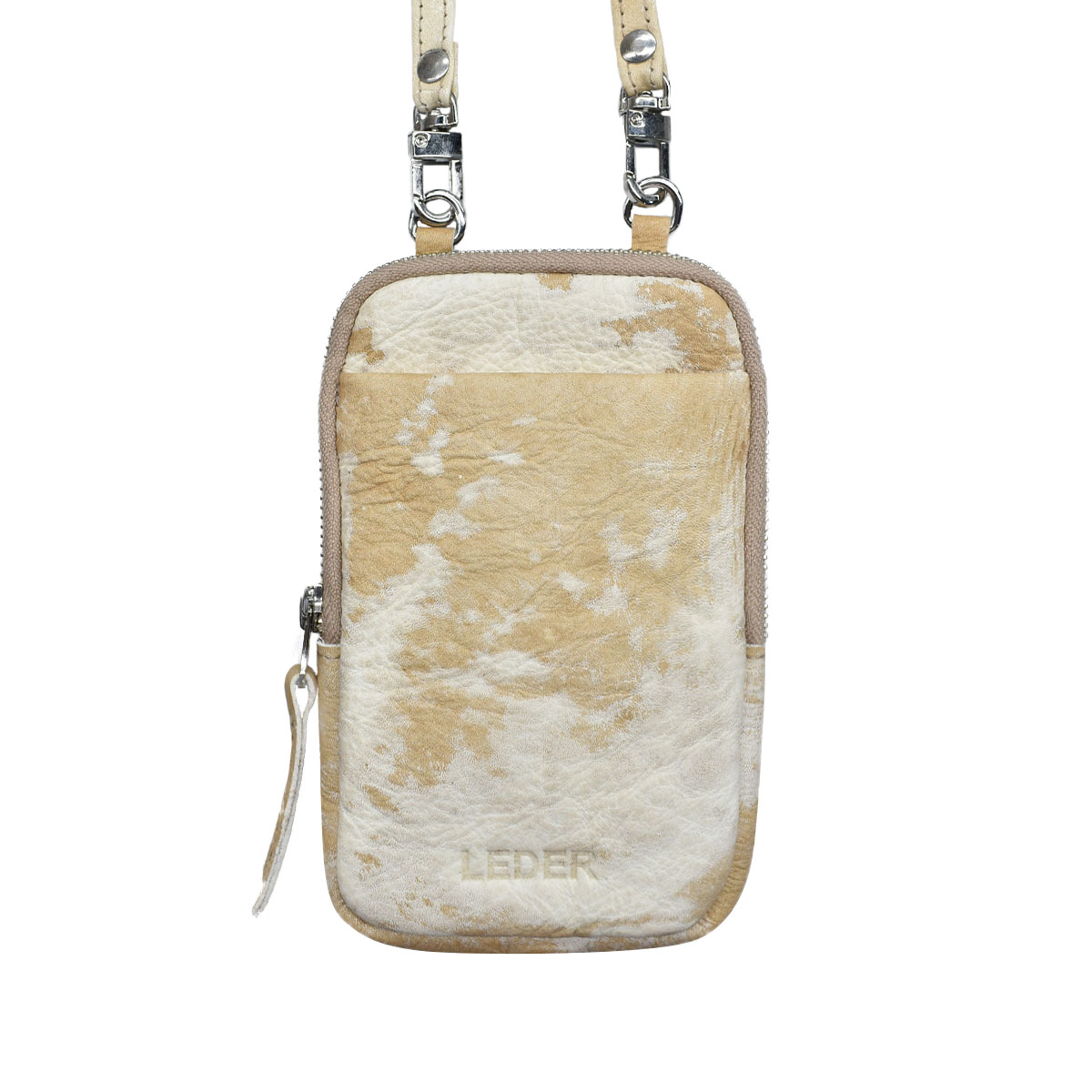 Bandolera Porta Celular de Cuero Vacuno<span> - </span>MINIB-VL