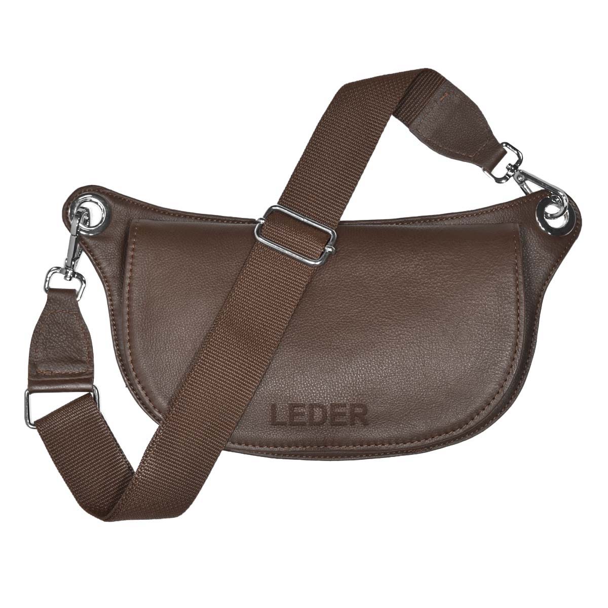 Riñonera Medio Círculo Cuero Vacuno<span> - </span>RINOMC-V81