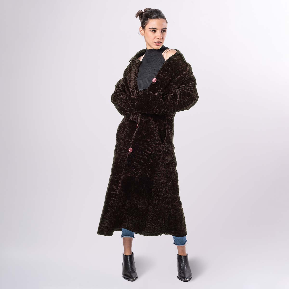 Tapado Amelia Curly Cuero de Oveja<span> - </span>TAMELIAQ32