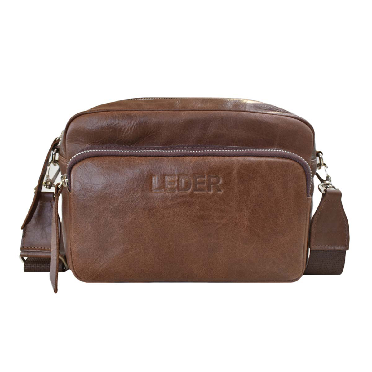 Bandolera Lisa Cuero Vacuno Crash<span> - </span>BANDOLERA-CV15